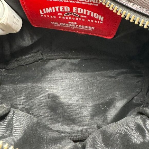 Sprayground Women's Money on Black Leopard Print Limited Edition Mini Backpack - Picture 7 of 8